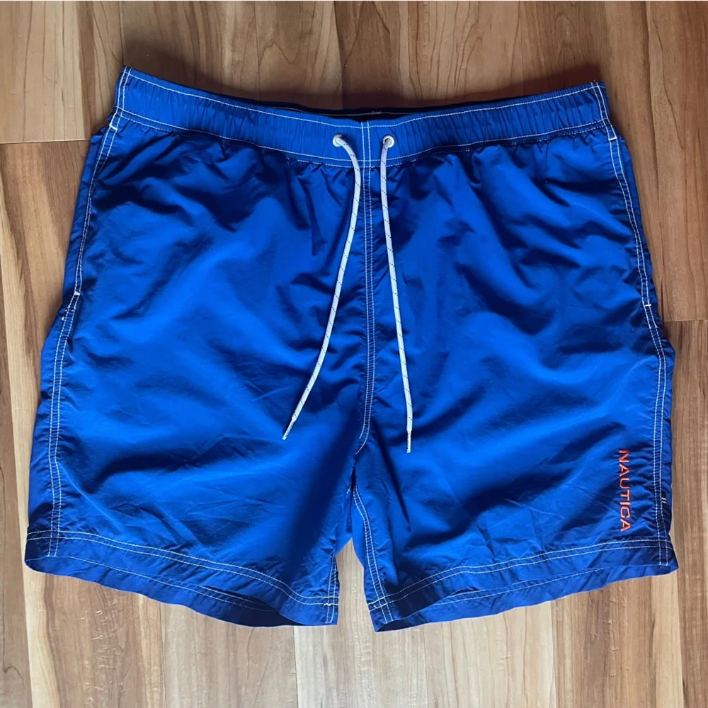 Nautica Blue Swim Trunks XL